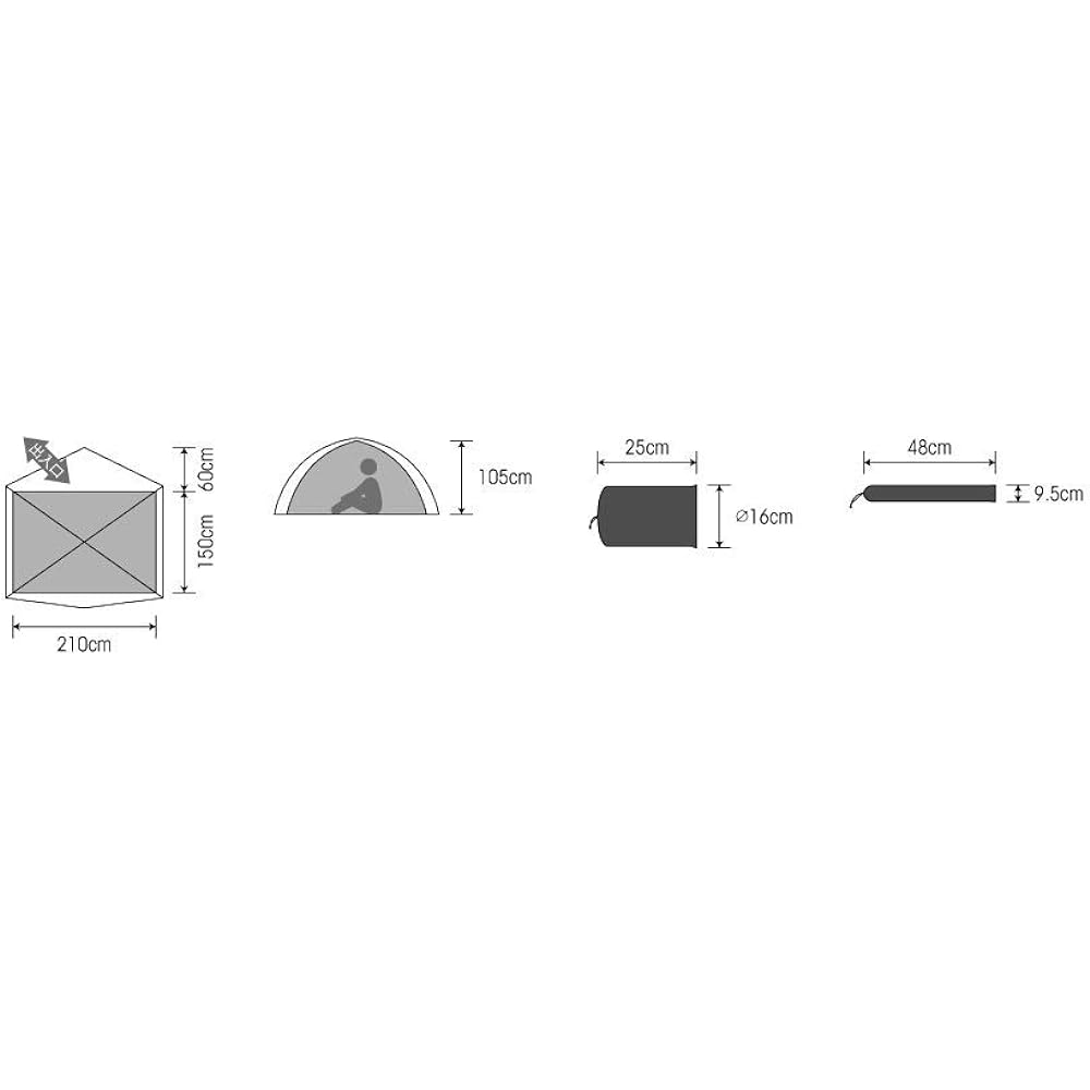 [Dunlop] VS32 tent set with genuine ground sheet (domestic product)