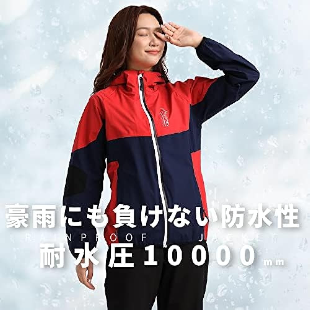 [Arashiyama] Women's Rainwear, Top and Bottom Set, Golf, Rain Suit, Raincoat, Mountain Parka, Waterproof, Lightweight, Bicycle