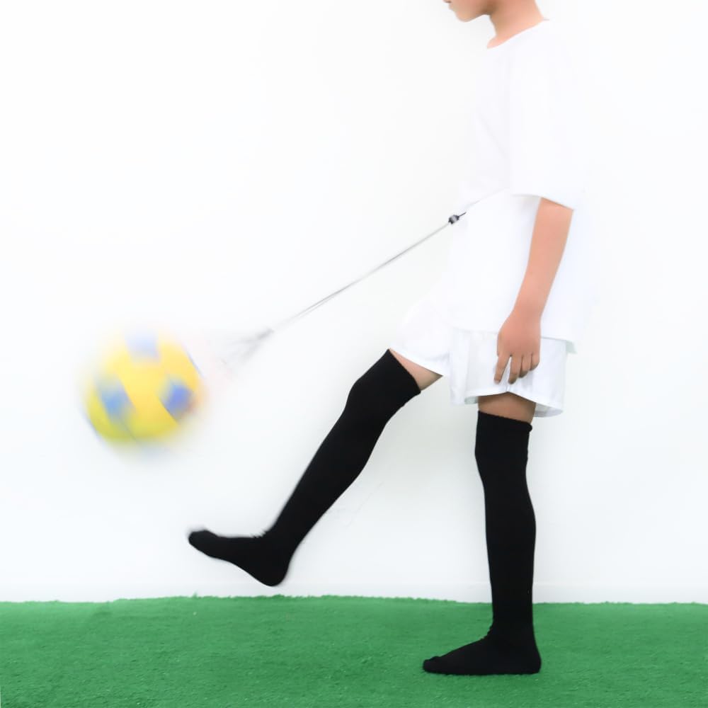[Ball net to improve your lifting] Lifting practice Soccer training ball bag (Navy x Orange)