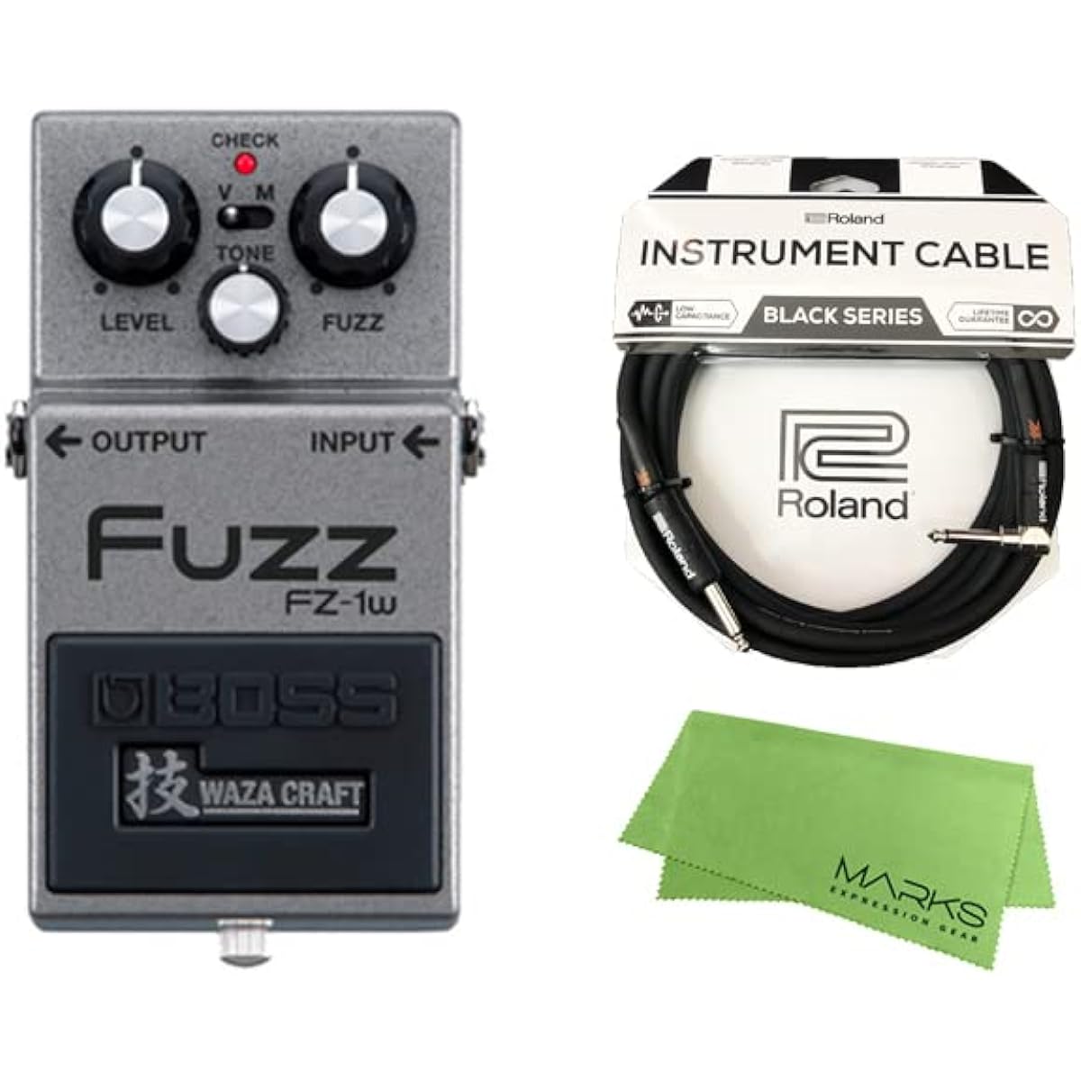 [Roland Cable + Cross Set] BOSS/FZ-1W Fuzz - Waza Craft - Made in Japan Boss