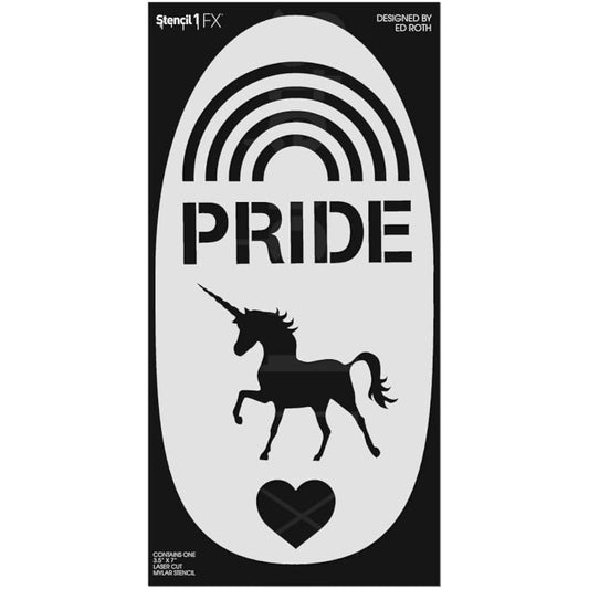 Stencil1 - Pride Makeup Stencils, Durable Quality Reusable Stencils for American Parades, Parties, etc.