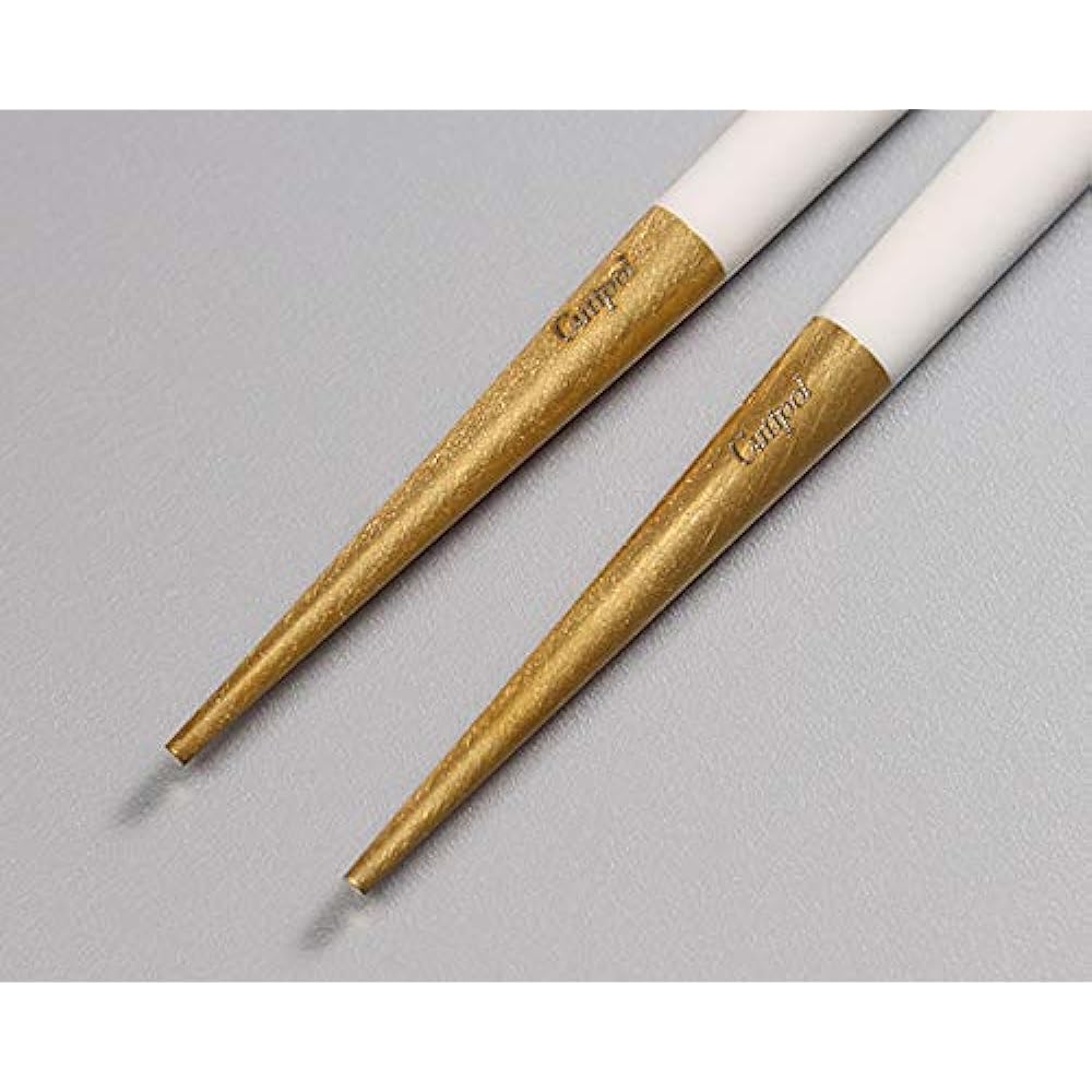 Cutipol GOA White Gold Chopsticks + Chopstick Rest Set G029GW