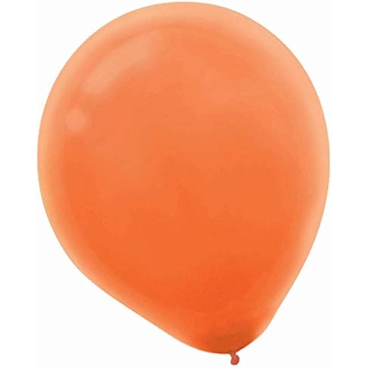 Party Perfect Plain Balloon Decorations, Orange Peel, Latex, 12" Pack of 15