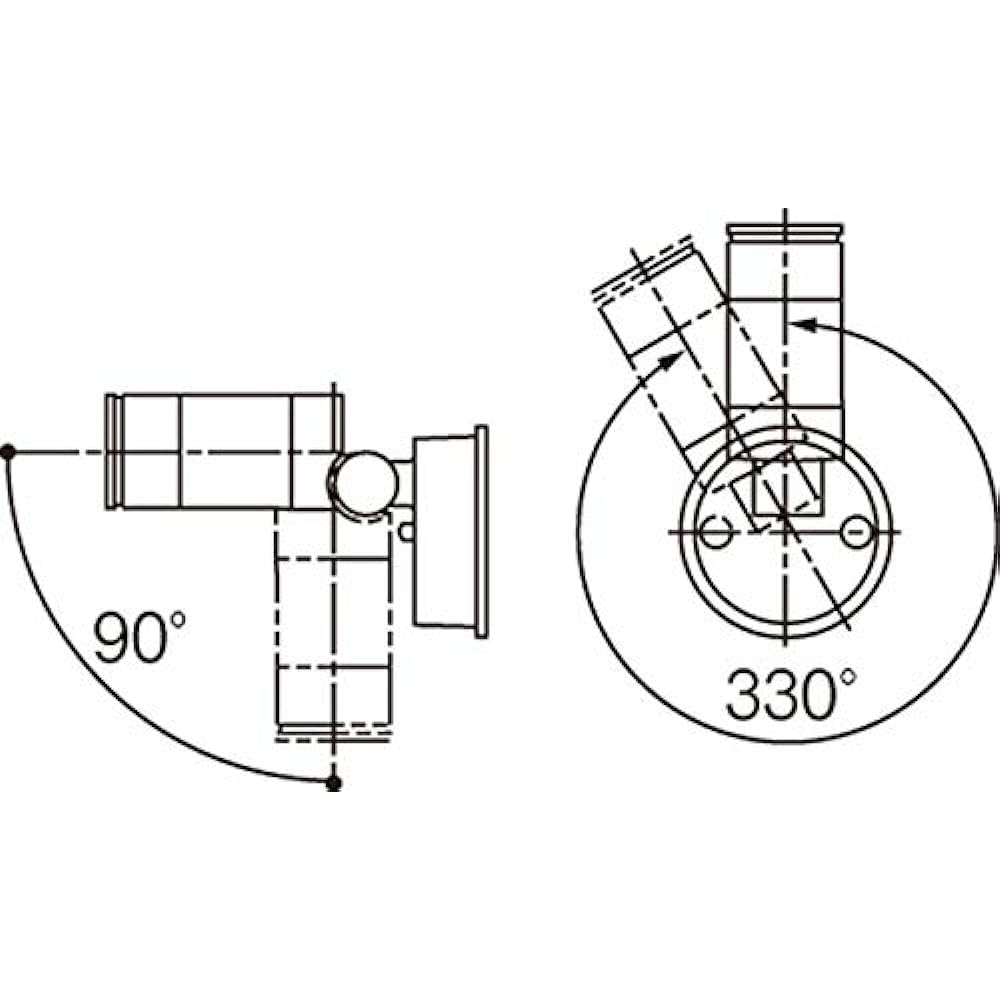 Panasonic Spotlight LGW40197LE1 80 Type Diffusion Silver