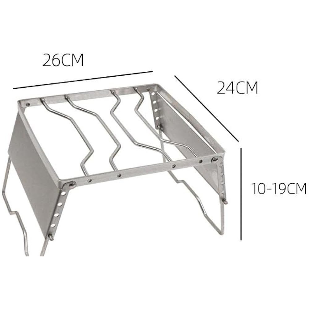 ANR Cooker Stand Bonfire Burner Trivet Folding Windshield Alcohol Stove