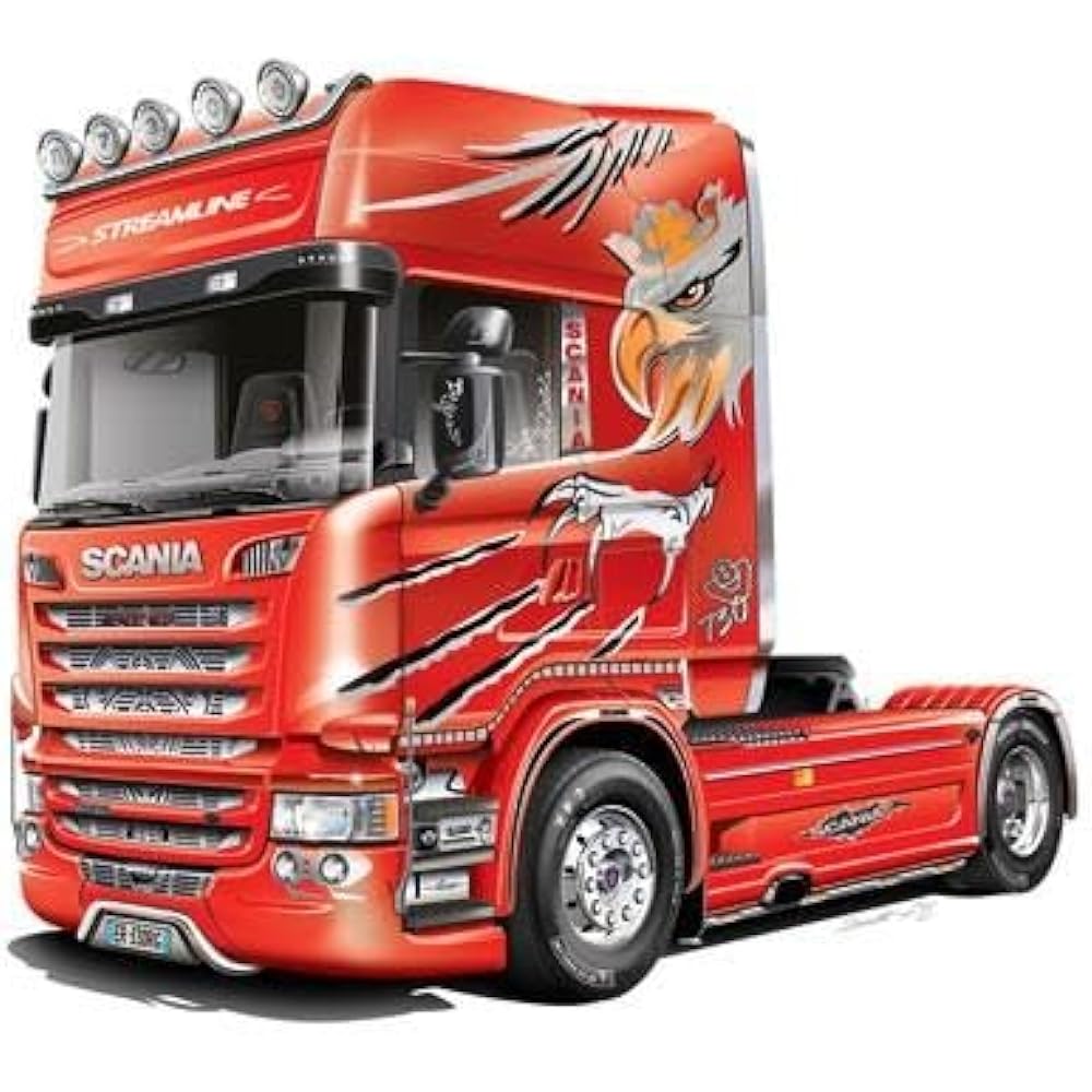 Italeri 1/24 Scania R730 Streamline 4x2 “Silver Griffon” Tractor Head Plastic Model Kit IT3906