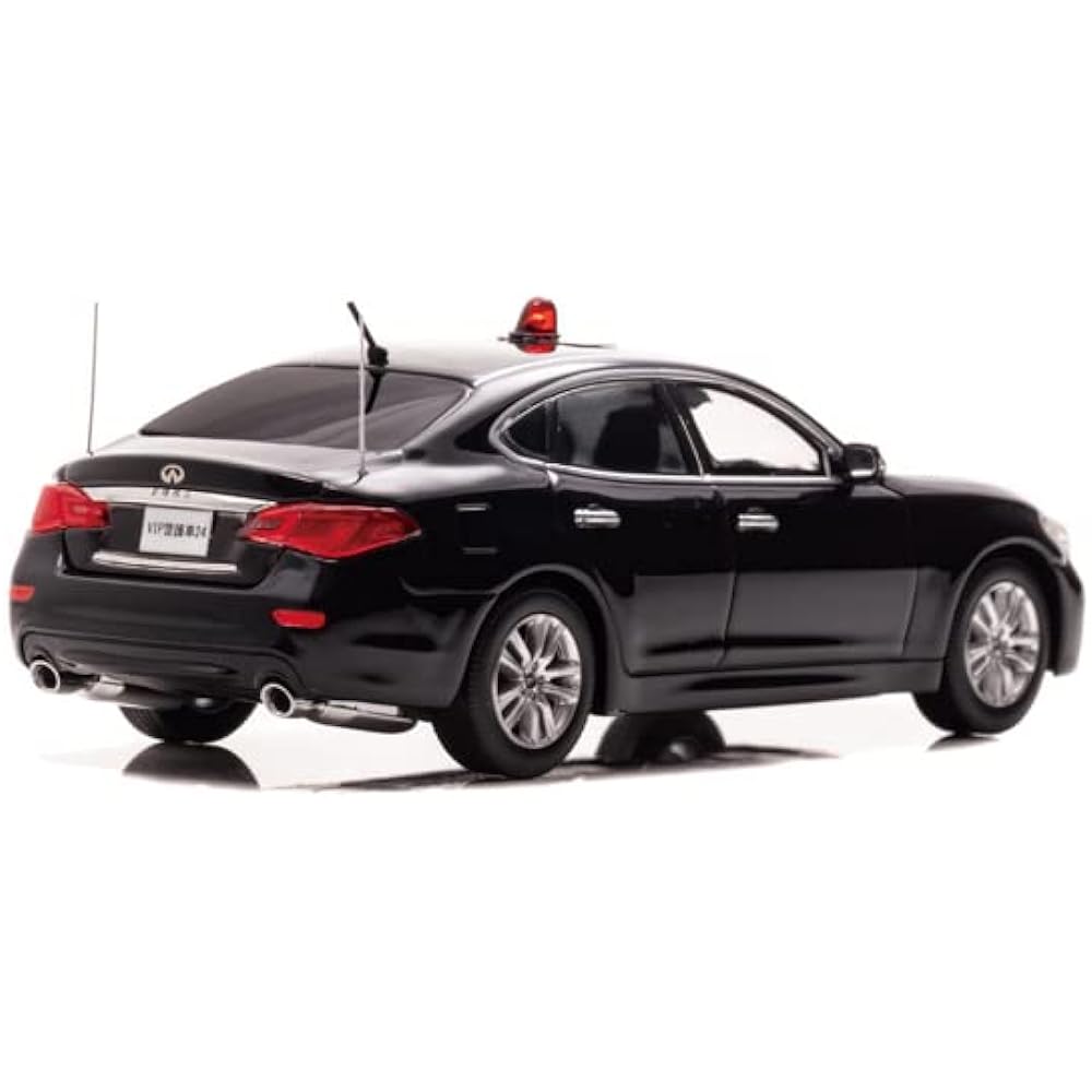 Hiko Seven RAI'S 1/43 Nissan Fuga 370GT (Y51) 2018 Police Headquarters Security Department VIP Guard Vehicle Completed Product