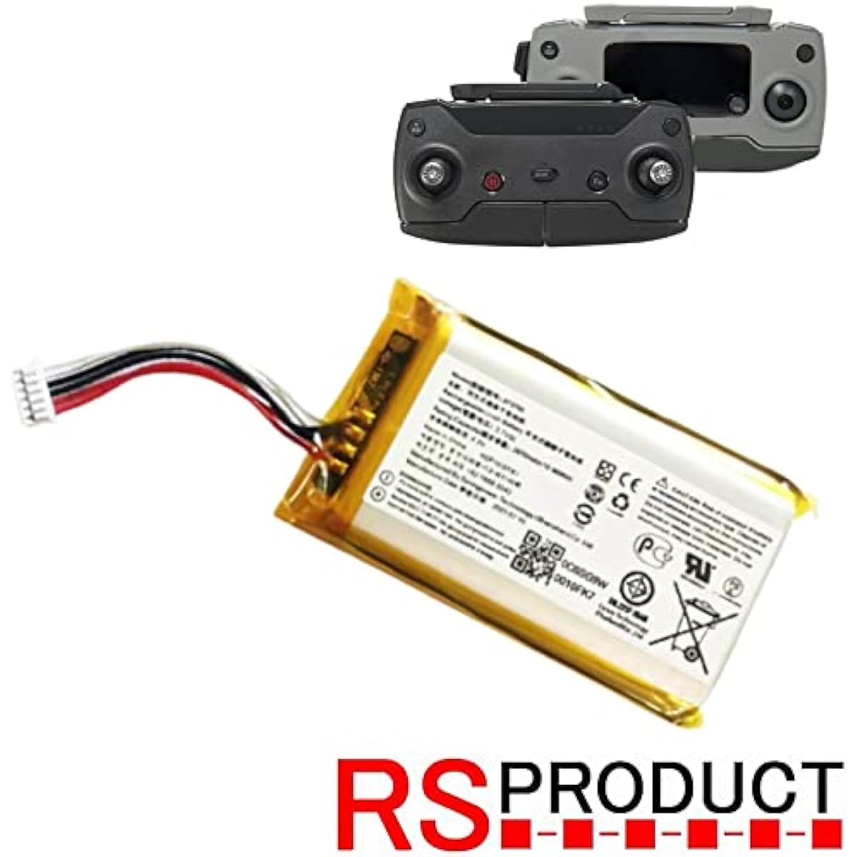 RS Products [DJI Transmitter Battery] Battery Mavic Pro Air Controller Replacement Battery Spare Compatible Battery Repair etc.