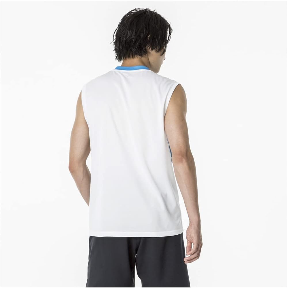 [Mizuno] Tennis Wear Practice Shirt Sleeveless Sweat Absorbent Quick Drying 62JAA045