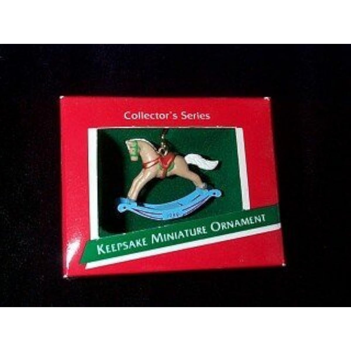 Miniature Rocking Horse Palomino #2 in Series 1989 Hallmark Ornament by Hallmark