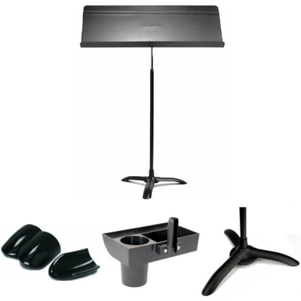 Manhattan Music Stand M51 Fourscore Stand Black Floor Protector Set