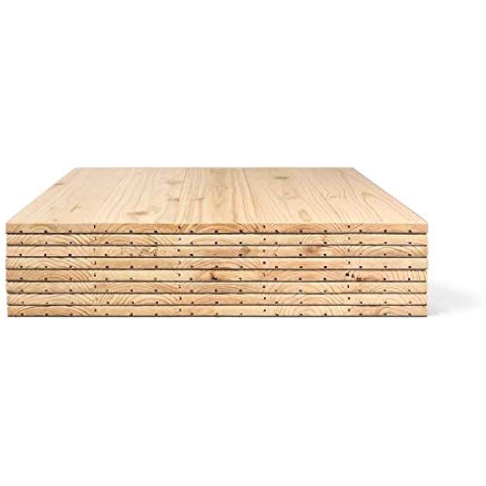 Nishiawakura Forest School Easy to lay! Domestic solid wood floor for rental housing/office Yukahari Tile Sugi 1.35cm*50cm*50cm 8 pieces/box