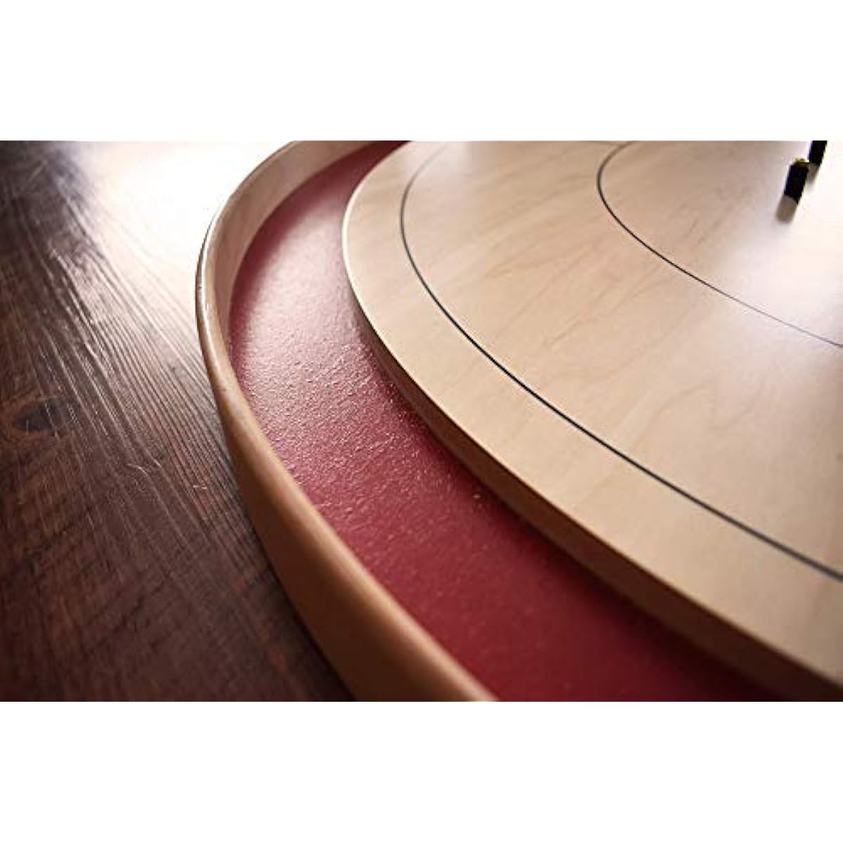 Tracy Red Board Tournament Style Crokinole Board Game Set Meets NCA Standards