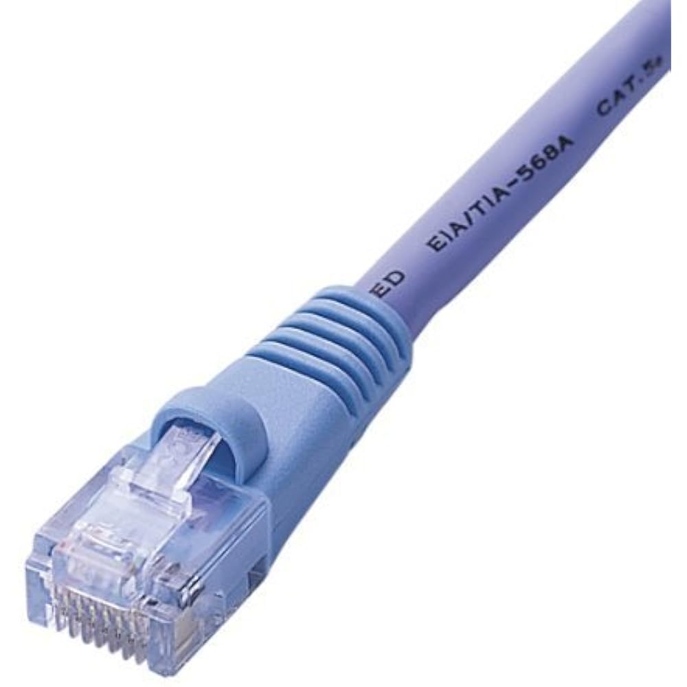 Digio2 LAN Cable Category 6 Compatible Cross 5m Blue Set of 60 45391