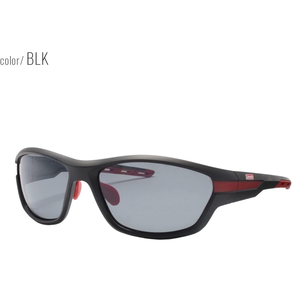 [Coleman] Sunglasses Matte Black/Red Smoke (Polarized) CO3073-1