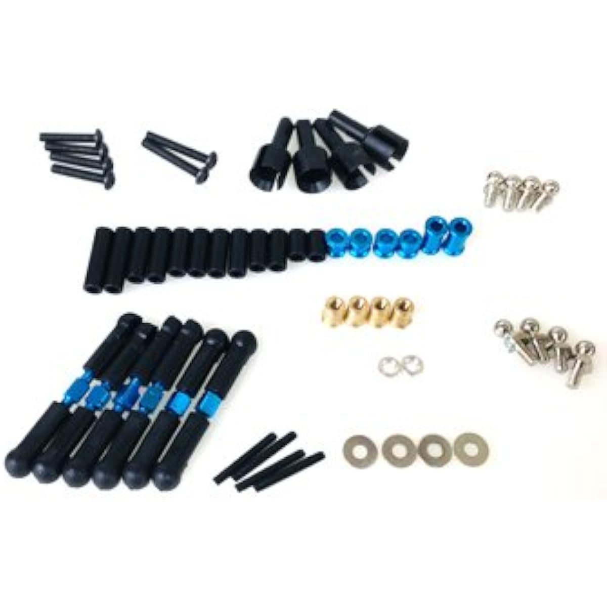 Eagle Model Tamiya Jura suspension set for TT02, part number TT02-14U-AL-LBL
