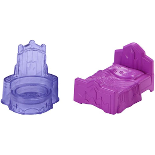 The Movie Frozen Little People Elsa's Enchanted Lights Palace - GWD33 ~ Replacement Parts Pink Bed and Purple Chair