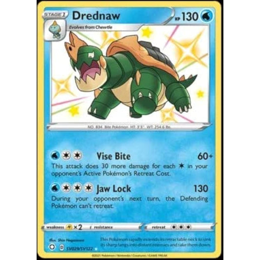 Pokemon - Drednaw SV029/SV122 - Shining Fates - Shiny Vault - Card