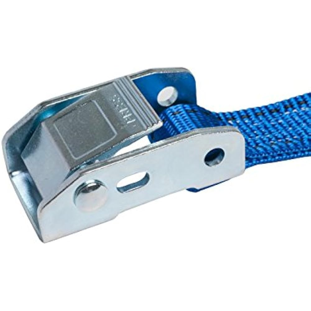 25mm width cam buckle belt endless 1.0m blue set of 10