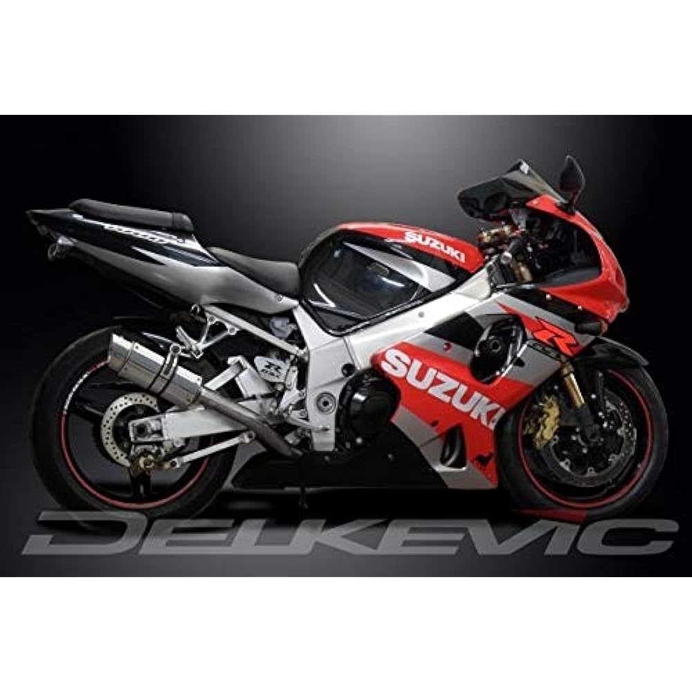 DELKEVIC Slip-on Stainless Steel Muffler for SUZUKI GSXR1000 K1-K2 2001-2002 200mm KIT02BX