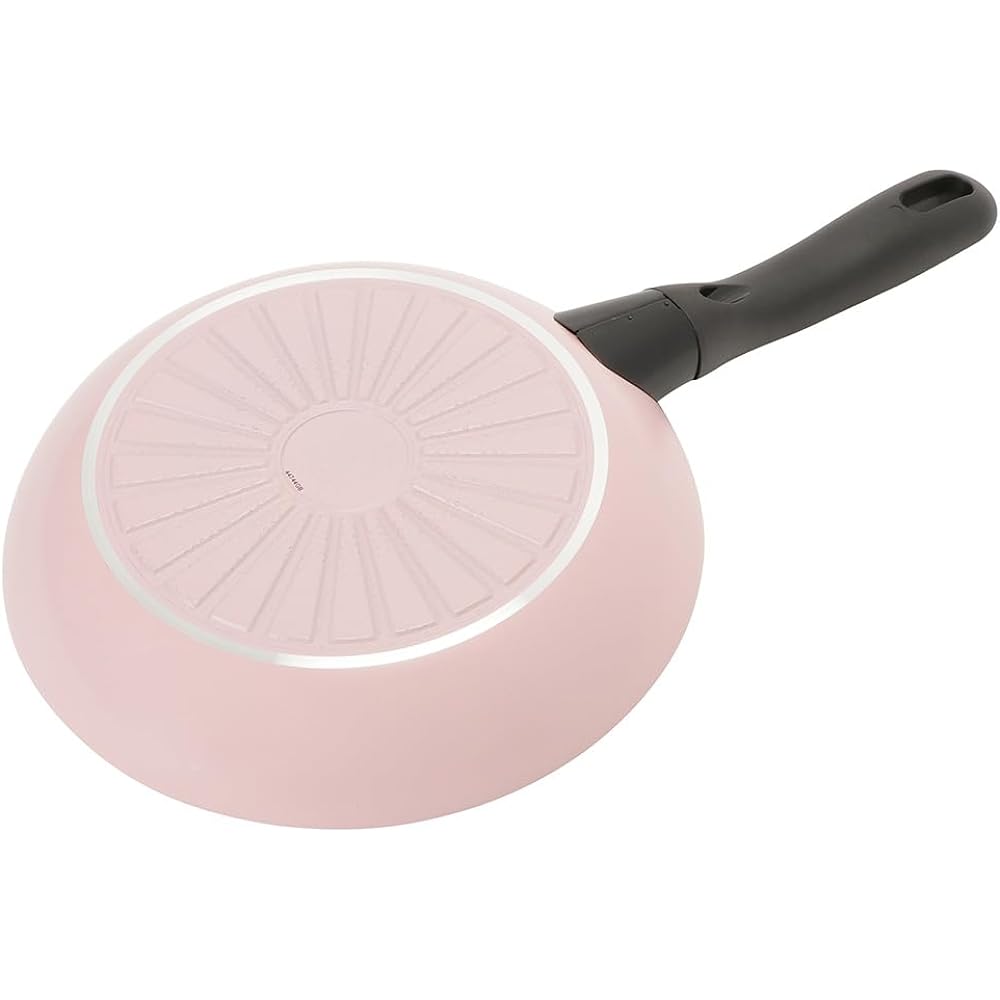 Ballarini "Caprera Frying Pan 24cm Pink Made in Italy" IH Compatible Ceramic Coating [Authorized Japanese Product] CAPRERA Z1025-111