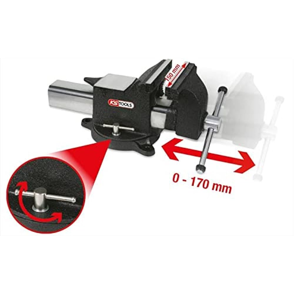 KS TOOLS Bench Vice 6" 914.0006 [Parallel Import]