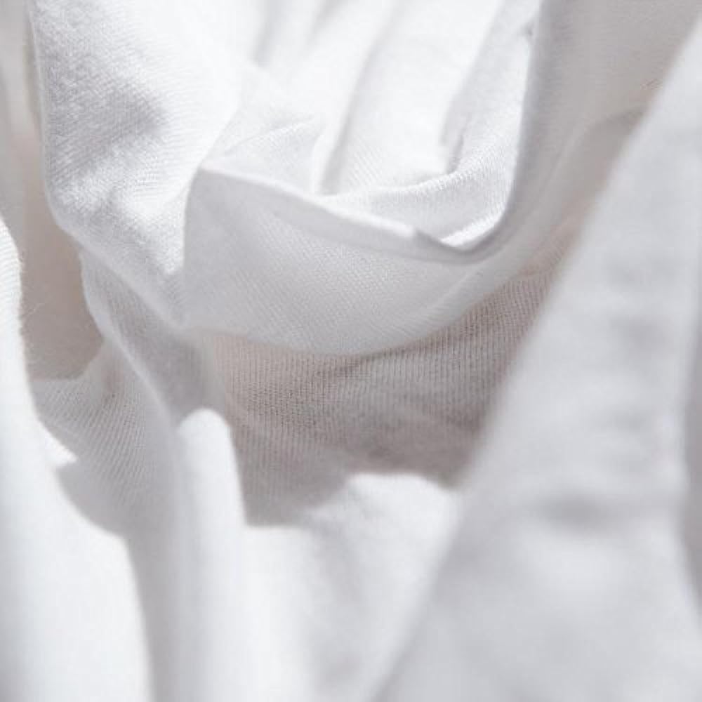 Fab the Home Duvet Cover White Double (190x210cm) Plain Knit FH123950-100
