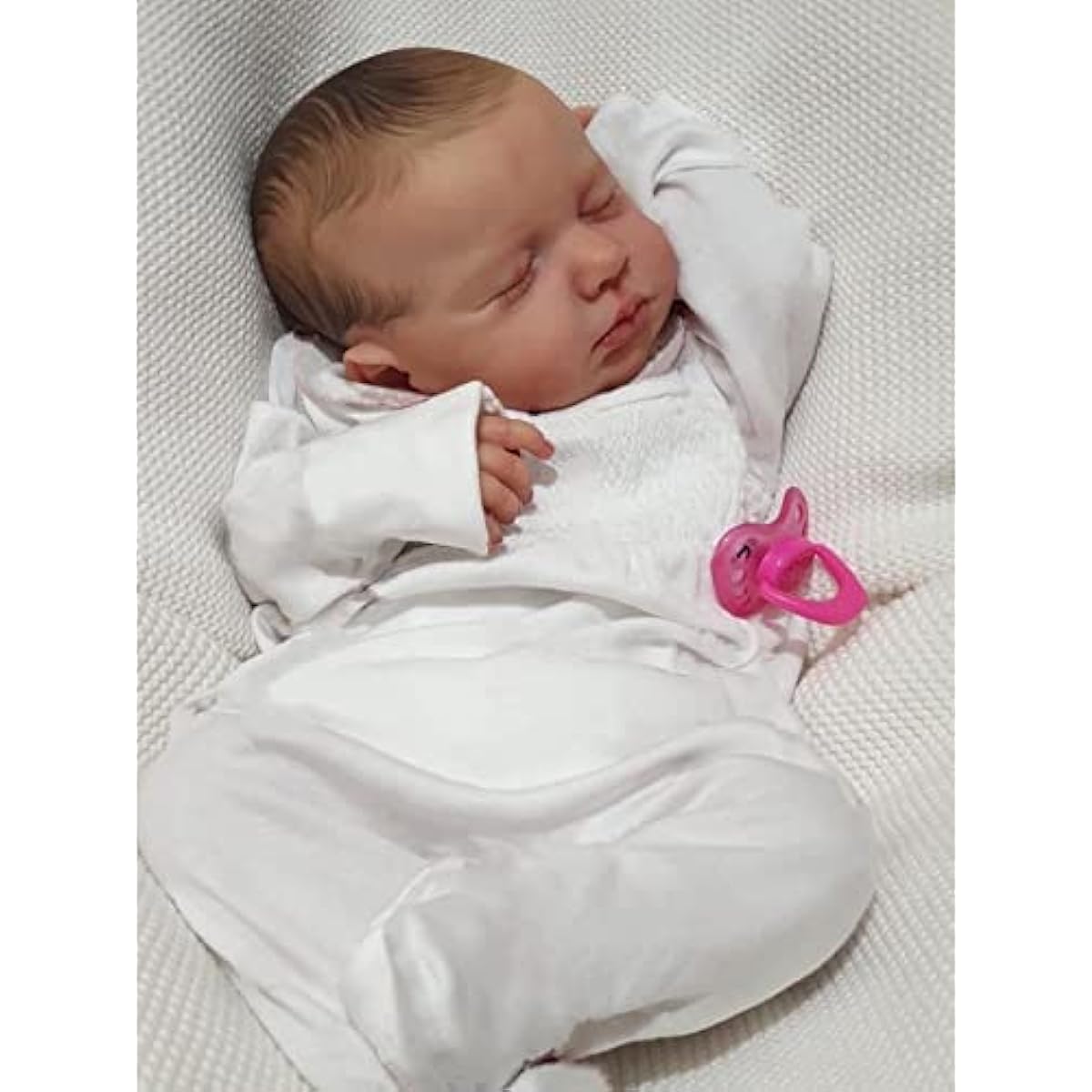 KAWAYII Reborn Baby Doll, 20inch 50cm Sleeping Baby Doll, Realistic Newborn Doll, Handmade Doll, Adorable Vinyl Soft Bodyweight Reborn Toddler Gift for Ages 3+