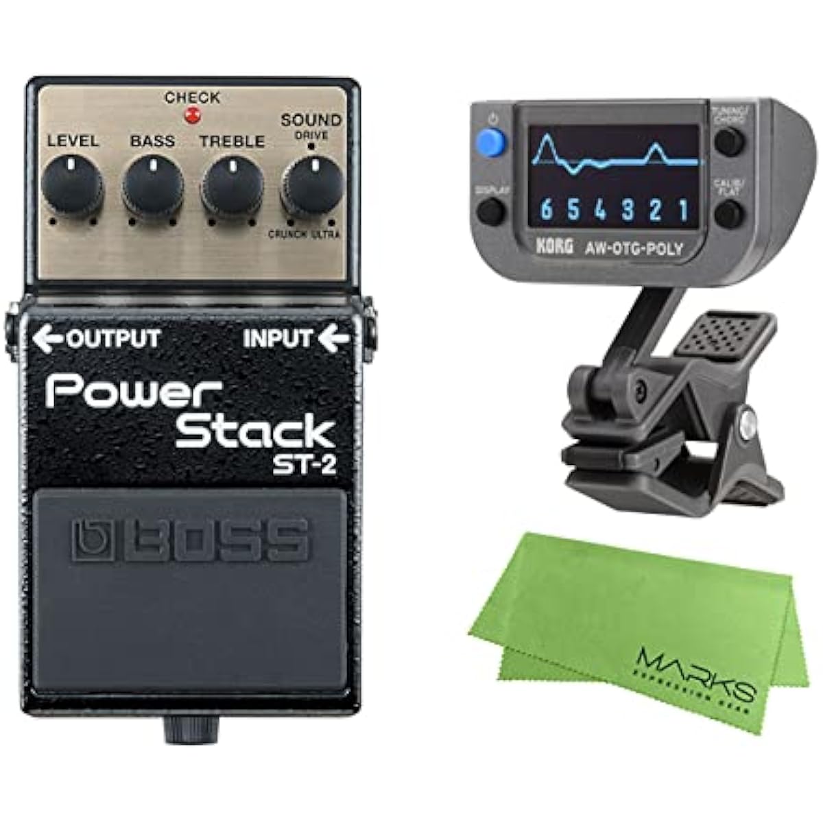 BOSS - Power Stack ST-2 + KORG AW-OTG-POLY + Marks Original Cloth Set