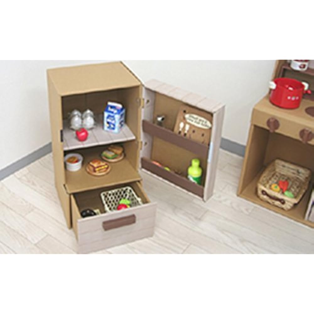 Mori Shiki Kogyo (Moriishiki) Play Cardboard Refrigerator & Range
