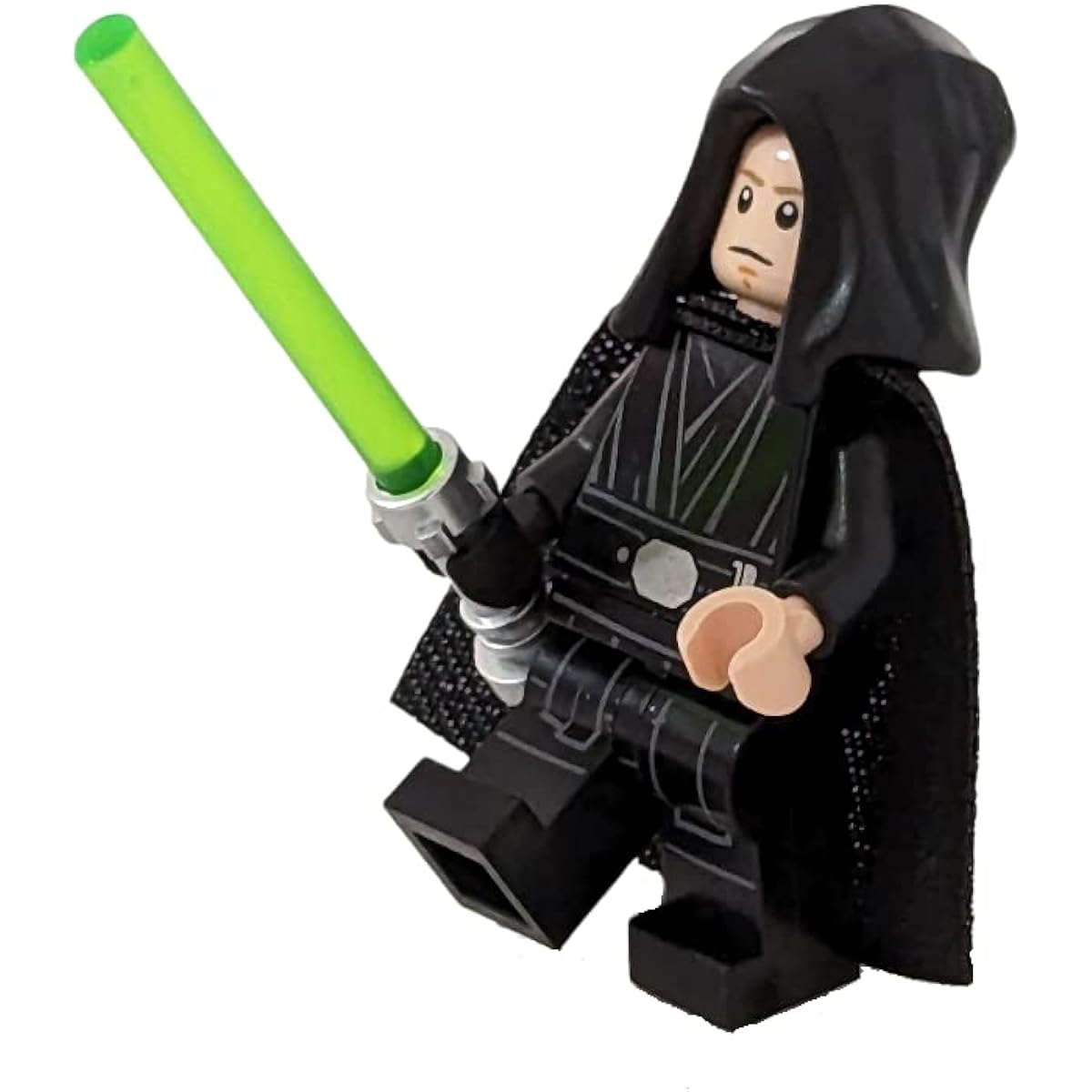 Luke Skywalker Jedi Master (Black Hand), Hood, Cape and Lightsaber - Lego Star Wars Minifigure by LEGO [Parallel Import]