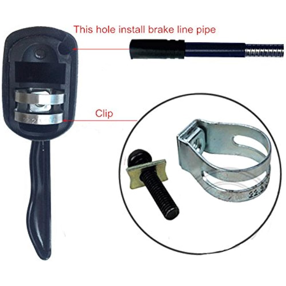 UPANBIKE Road Bike Brake Lever Track Bike Bicycle Handlebar Brake Lever Set (Black)