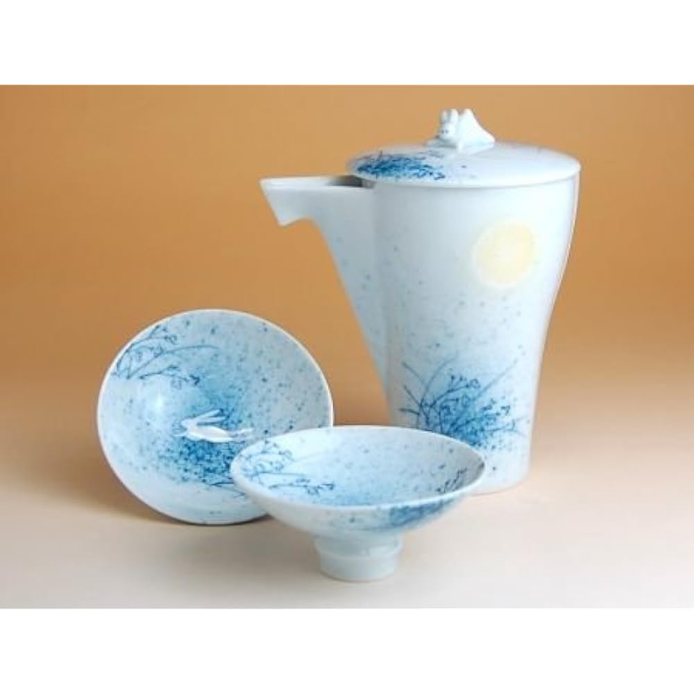 [Arita Ware] Yuto Blissful Half Sake Set (Takkuri x 1 / Sakazuki x 2)