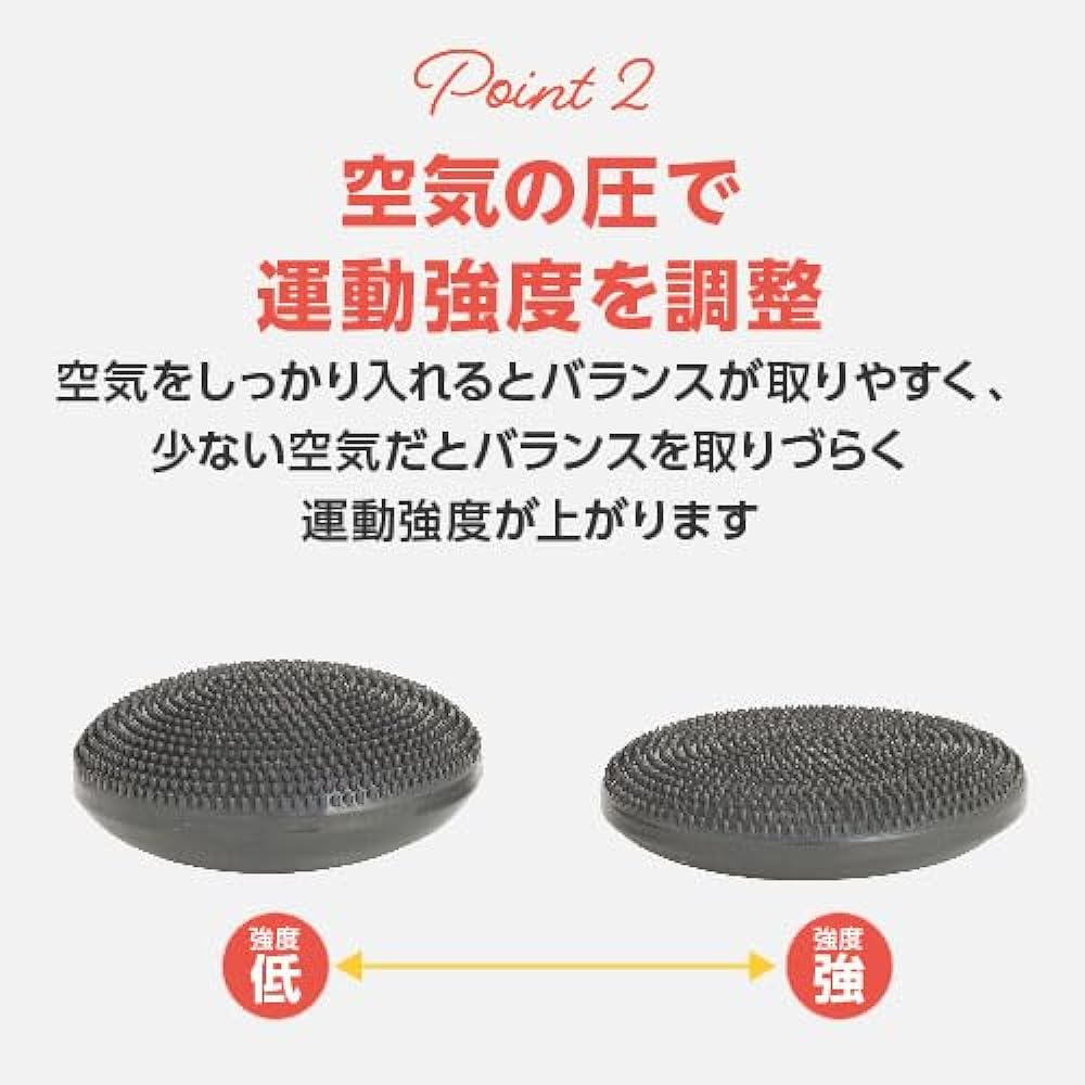 Primasole Balance Disc with Air Pump, Pink, Cobalt Blue, Gray, Diameter 33cm, Load Capacity 250kg, Core Training Cushion