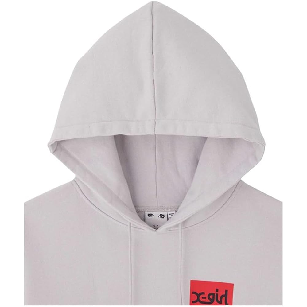 [X-Girl] Hooded Sweatshirt WORDS FACE SWEAT HOODIE Women's
