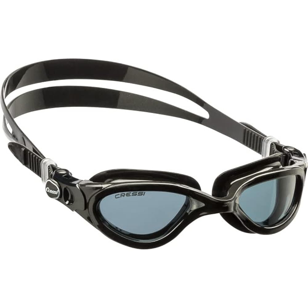 CRESSI Swimming Goggles Unisex [FLASH] Can also be used in open water with UV protection, scratch prevention, and shatterproof treatment [Genuine product]