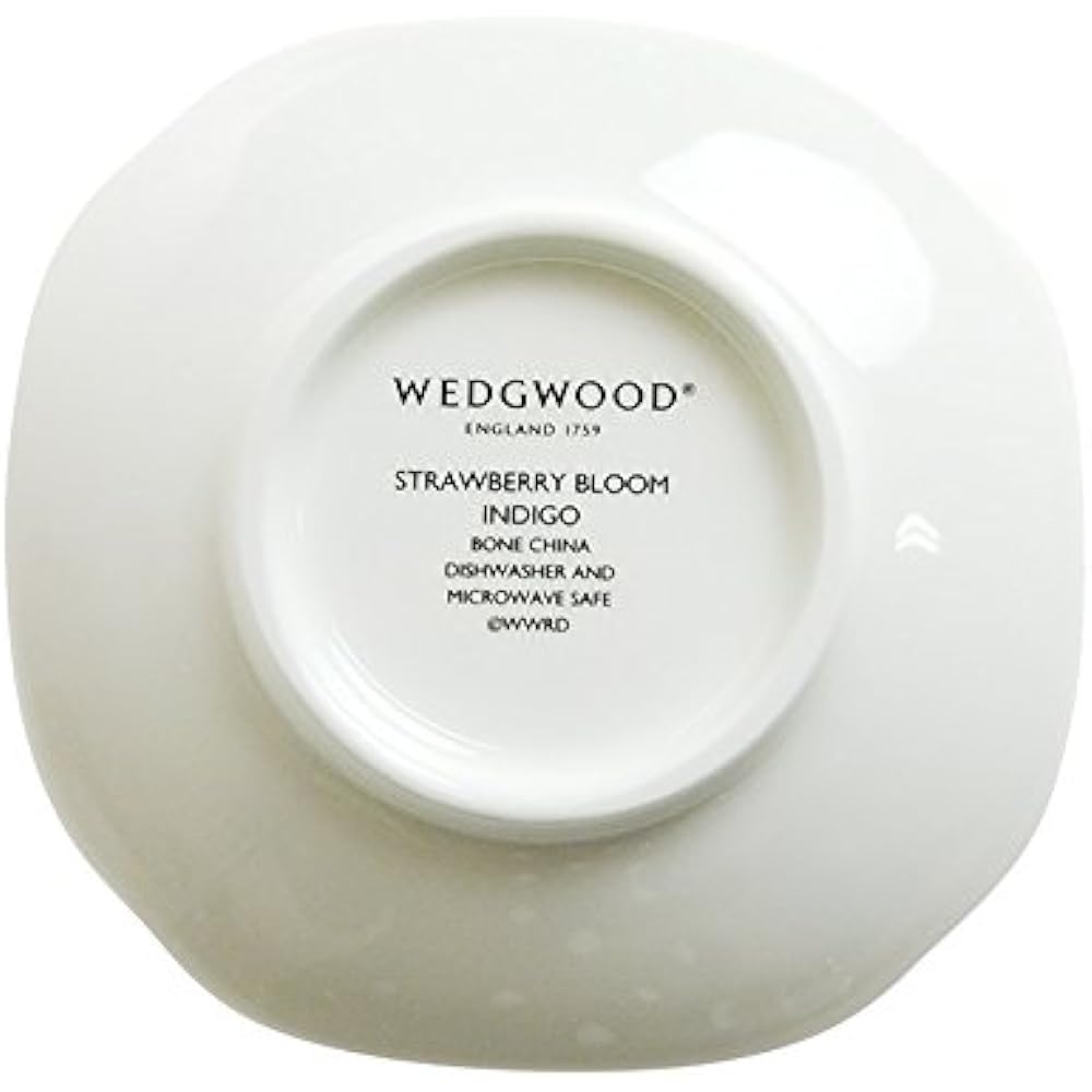 Wedgwood Small Plate Blue Size: Approx. 8cm Diameter Strawberry Bloom Indigo 40000812 5 Pieces Set of 5