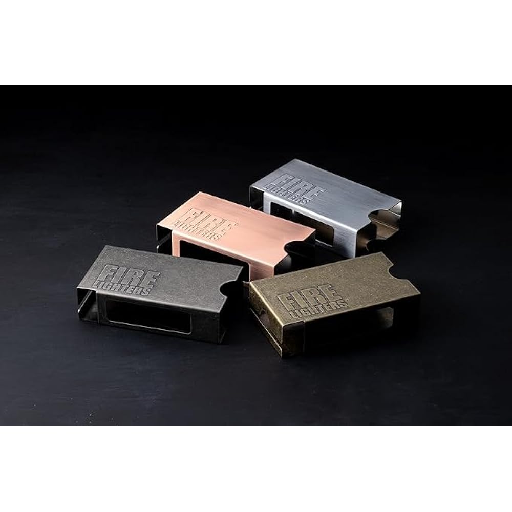 "Four colors to choose from" FIRELIGHTERS SLEEVE CASE Firelighters Sleeve Case Fire Lighter Barbecue Camping Outdoor (Chrome Stainer)