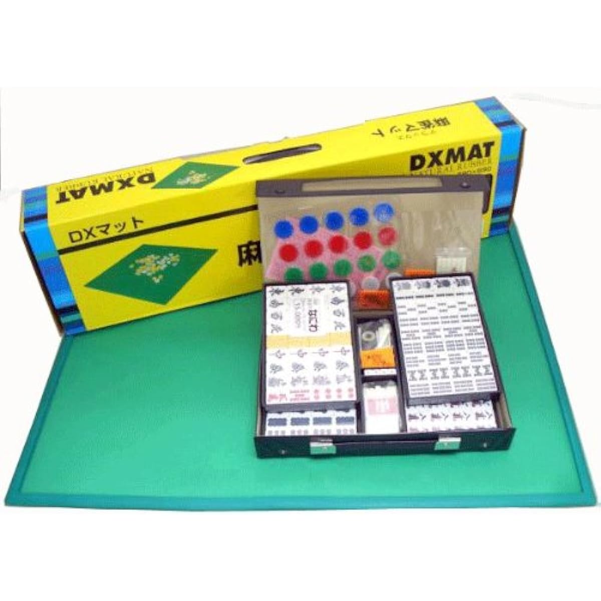 Mahjong set DX Mahjong mat and Mahjong tiles Naniwa set