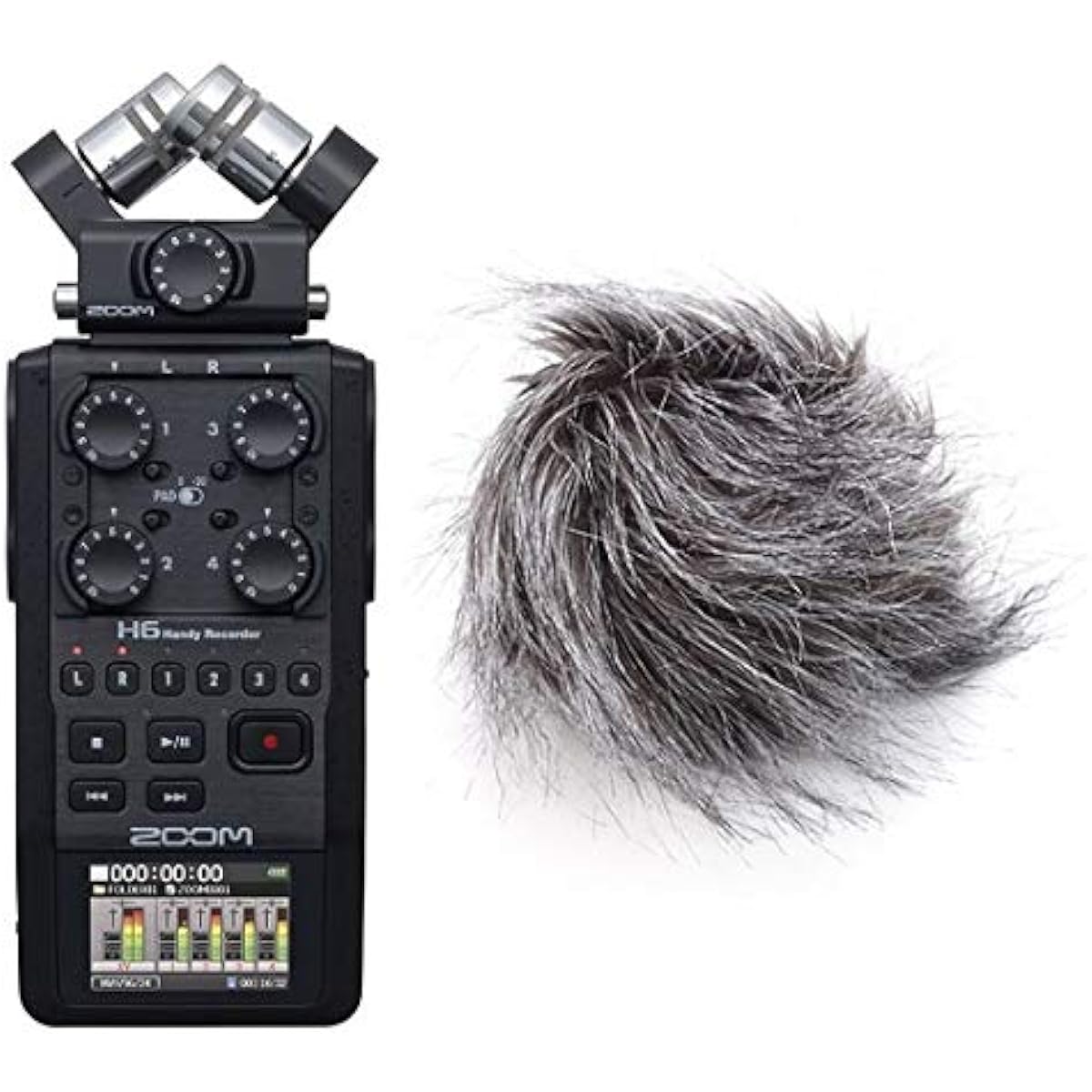 [Universal Windscreen/WSU-1 included] ZOOM H6/BLK Portable Recorder