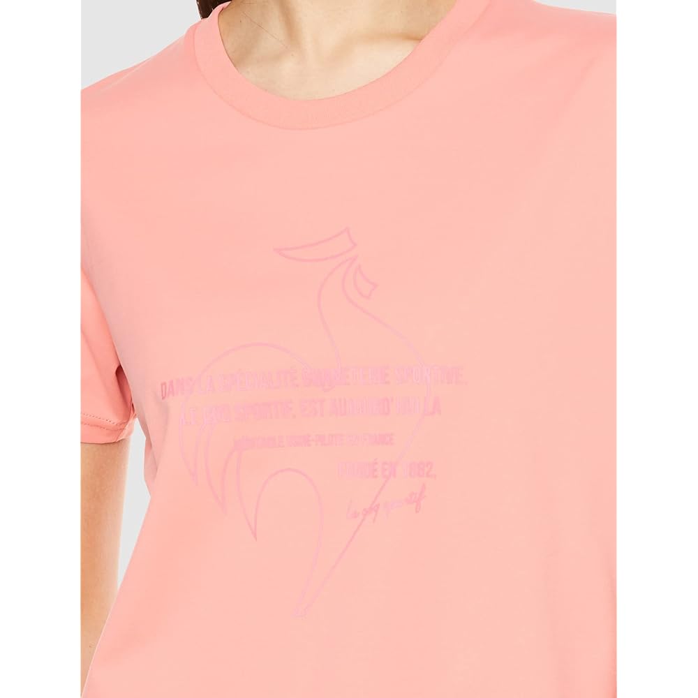 [Le Coq Sportif] Short Sleeve T-Shirt Running Jogging Gym Sweat Absorbent Quick Drying Stretch UV CUT (UPF50+) Thermal Cooling ECO Women's