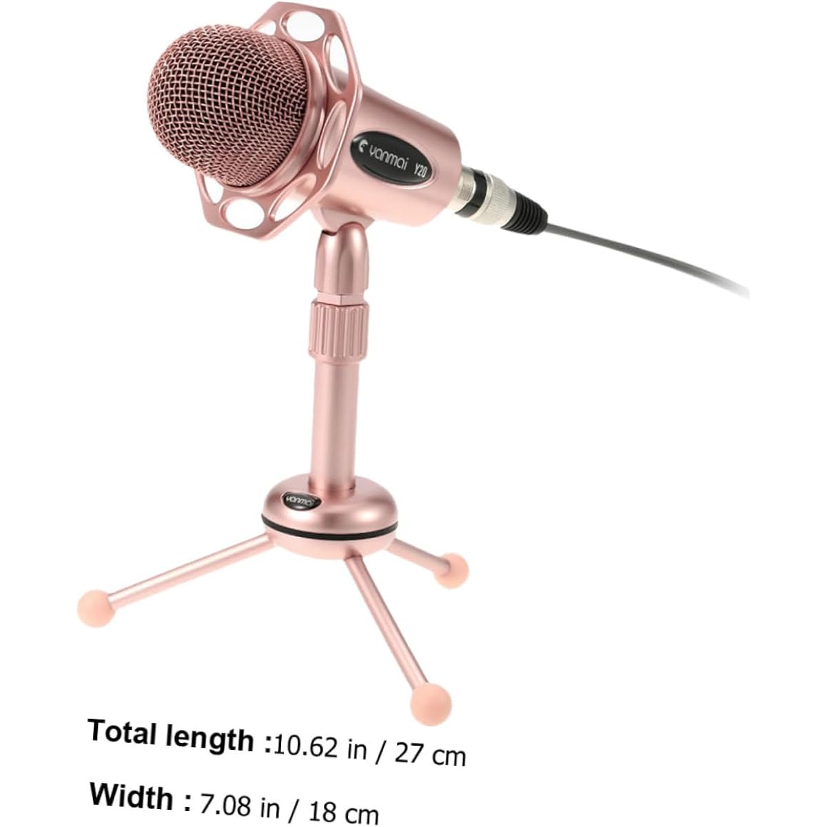 Vaguelly 3-Piece Gaming Microphone Universal Condenser Microphone Microphone Stand Kit Dynamic Microphone Kit USB Podcast Microphone Chat Host Microphone Desktop