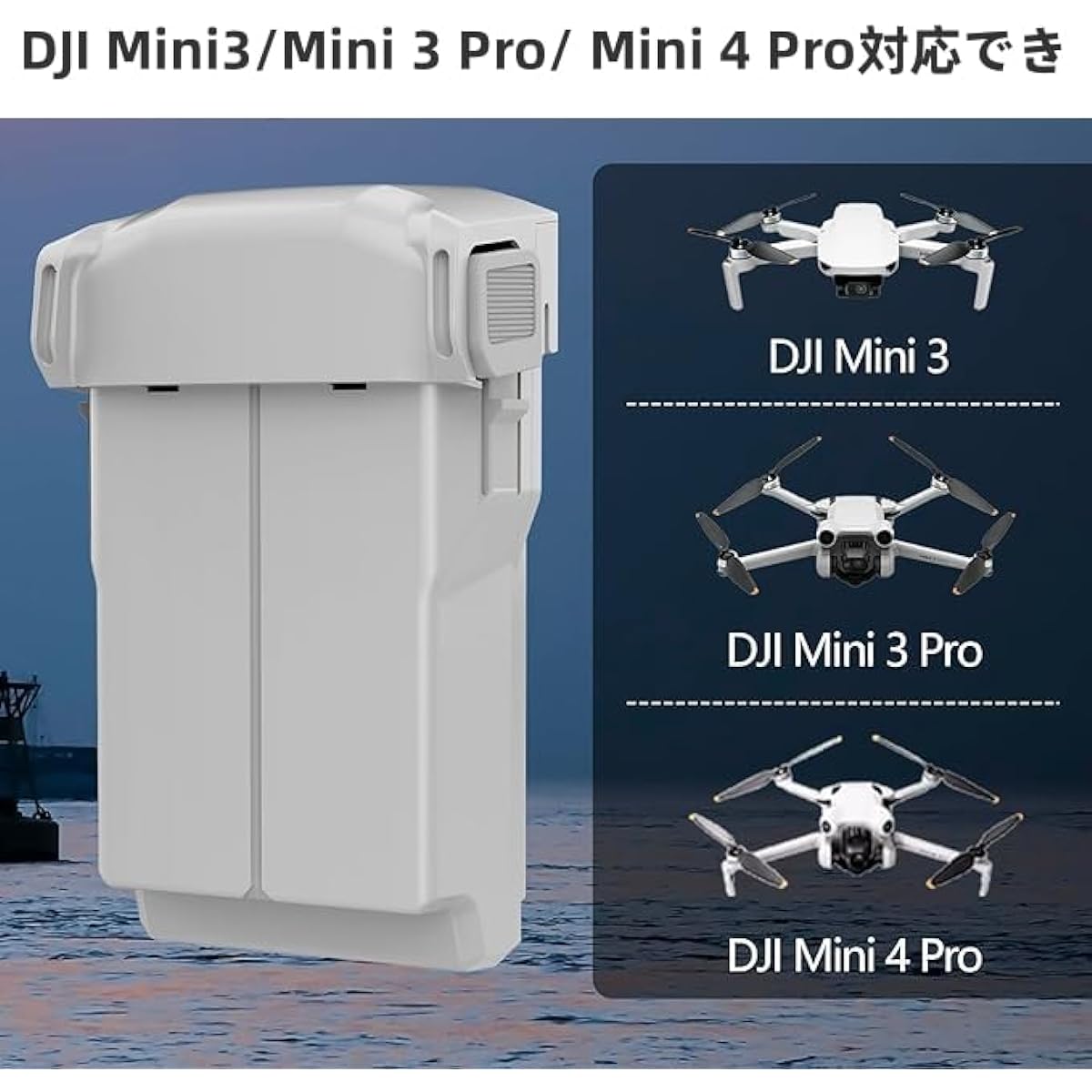 Vesonn DJI Mini3 Pro Battery 3850mAh*2 Compatible with DJI Mini3/Mini 3 Pro Large Capacity Mini 3 Pro Flight Battery Up to 47 Minutes Flight Time Mini3 Flight Battery Fully Compatible with Genuine Products PSE Certified