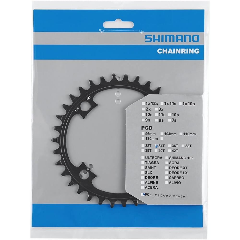 SHIMANO Repair Parts Chainring 34T SM-CRE80-12-B/SM-CRE80-12-SB Y0KJ34100