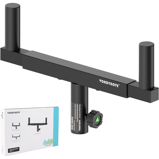 Vondynote Dual Speaker Mount Bar Mount Fork Bracket Speaker Pole Width Adjustable Single
