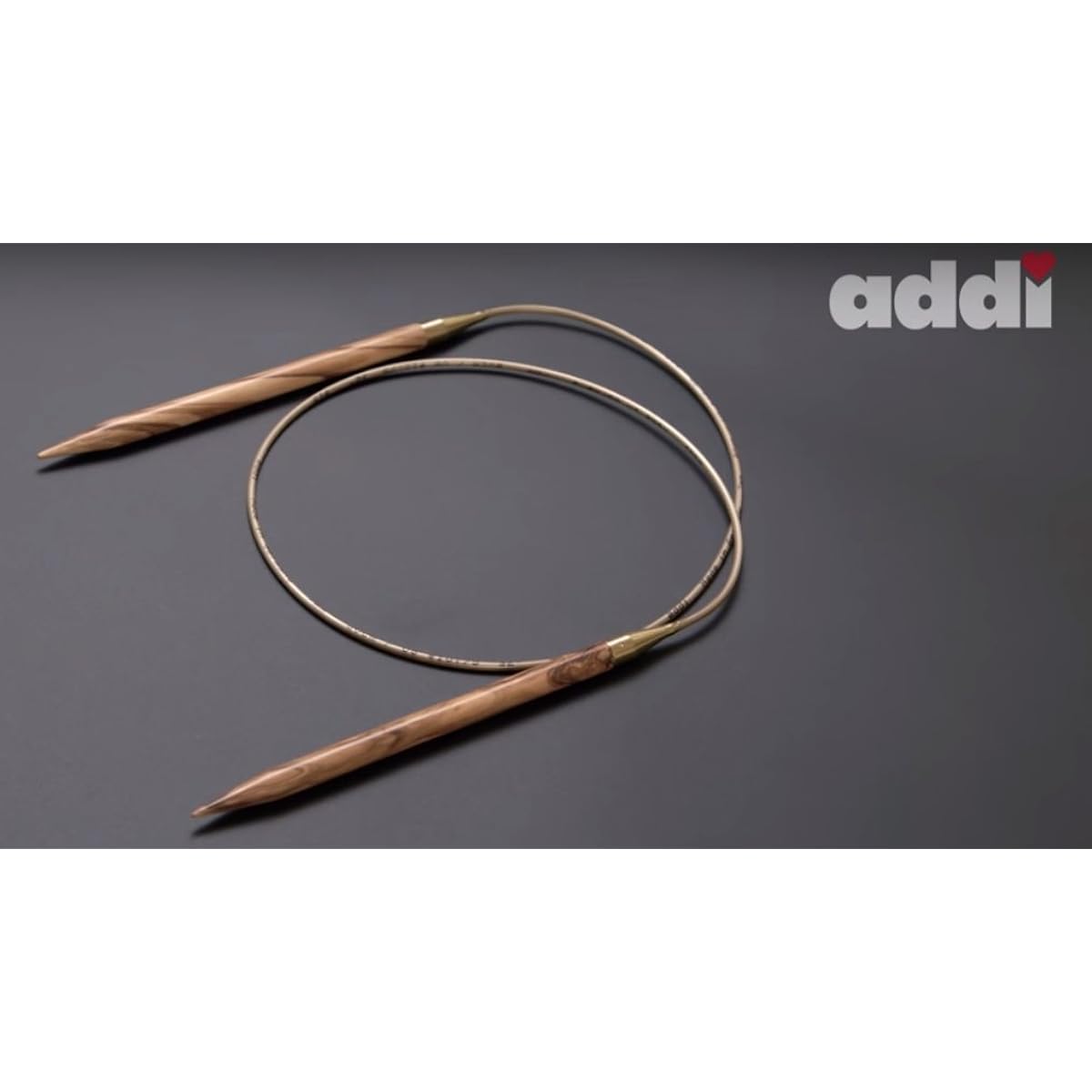 Addi Olive Wood 24" (60cm) Circular Knitting Needles; US Size 13 (9mm), Made in Germany - 575-7/60/9