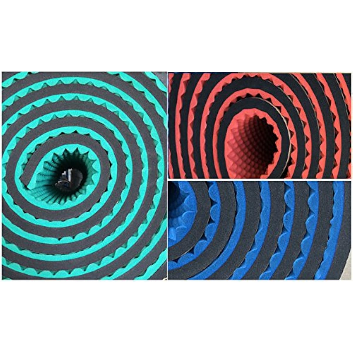 fing Wall, Sound Absorbing Material [5m roll corrugated, 50mm thick, red] Sound absorbing sponge mat, fireproof, perfect for drums, children's room soundproofing, large area of sound absorption, adhesive tape on the back, so it's easy to cut and paste.
