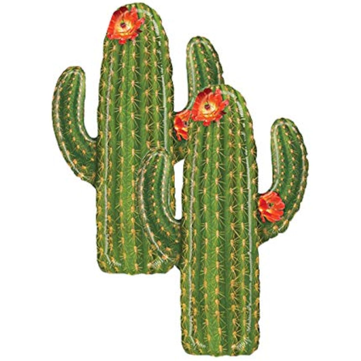 Realistic Fiesta Desert Cactus Party Balloons Jumbo 41" Set of 2