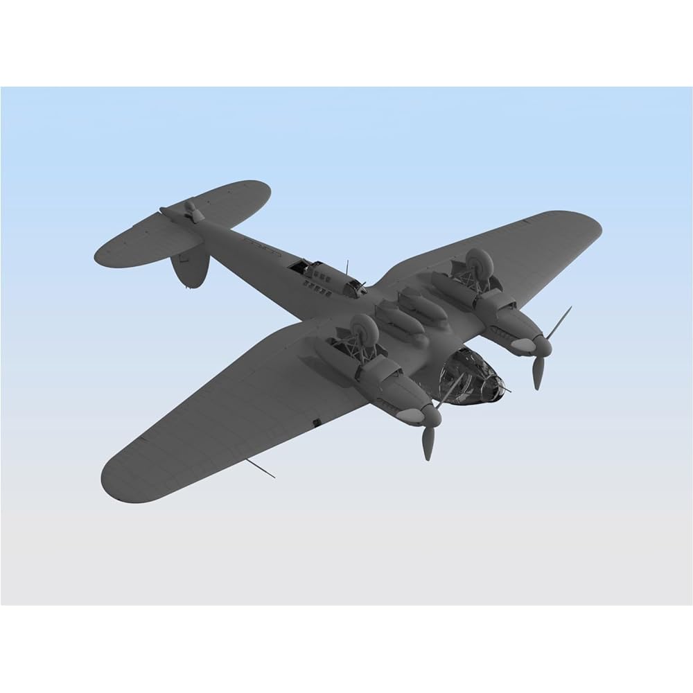 ICM 1/48 German Air Force Heinkel He111H-16 Bomber Plastic Model 48263