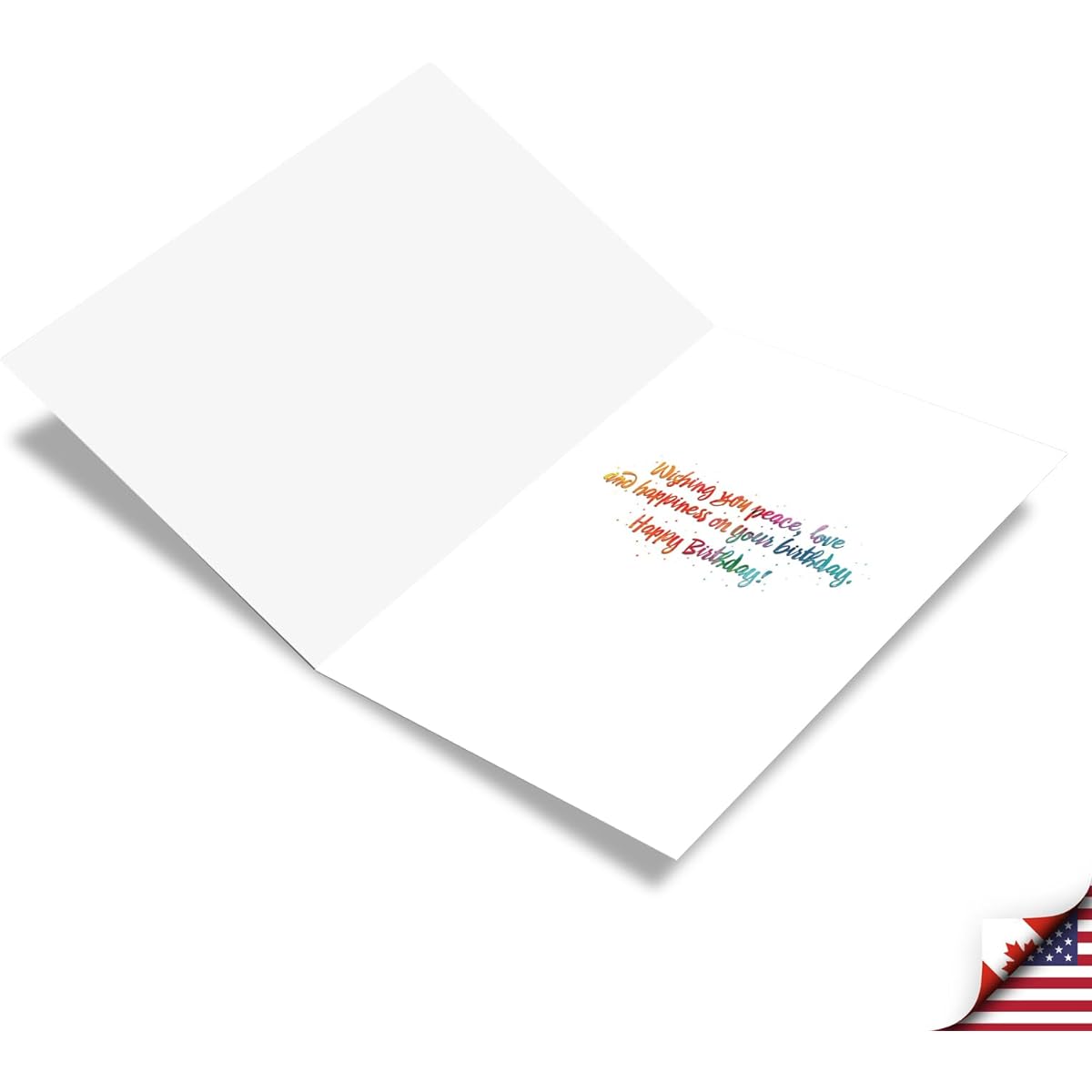 NobleWorks Tie Dye Peace - Birthday Greeting Card with Envelope (4.63 x 6.75 inches) - C9163ABDG